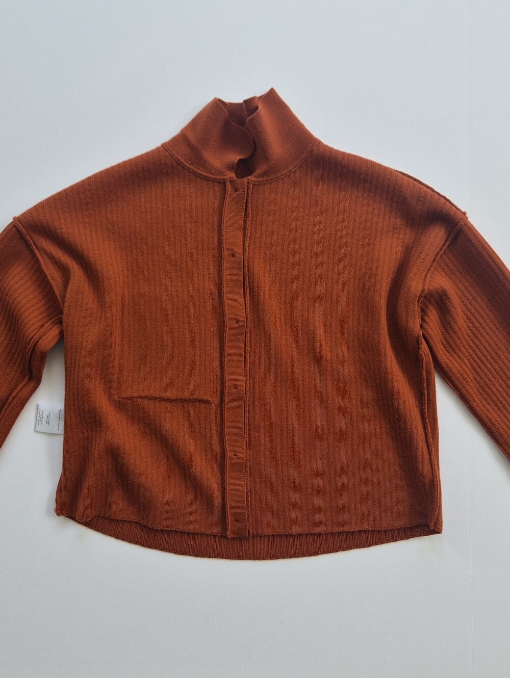 [Sezane] Liya Cardigan In Rust, Size M, 100% Merino Wool - Picture 12 of 12